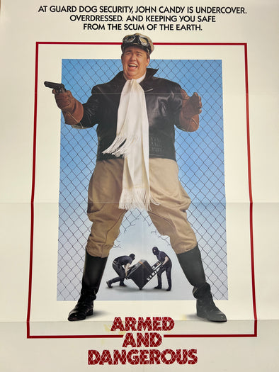 Armed And Dangerous - 1986 one sheet movie poster original vintage 27x41