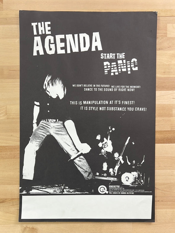 The Agenda - 2002 promo poster Kindercore