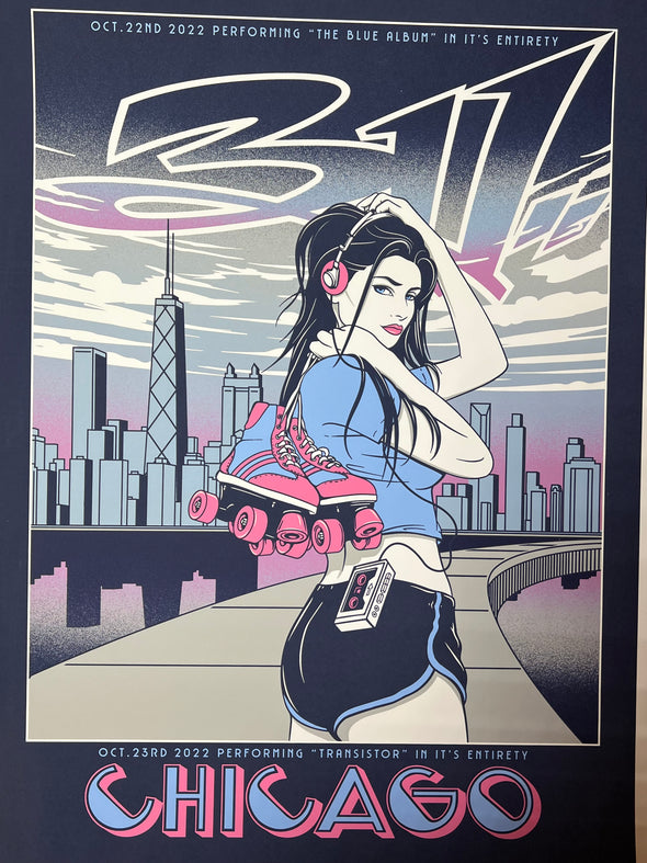 311 - 2022 Bryan Zellner poster Chicago, IL House Of Blues