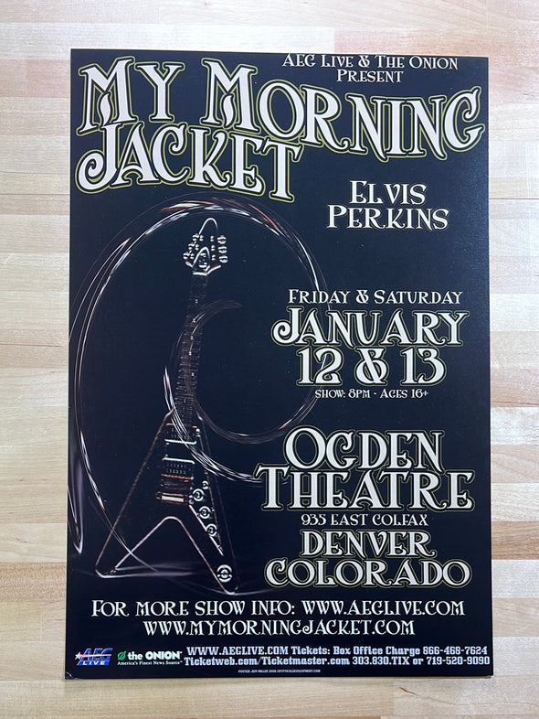 My Morning Jacket - 2007 Jeff Miller poster Denver, CO Ogden Theatre
