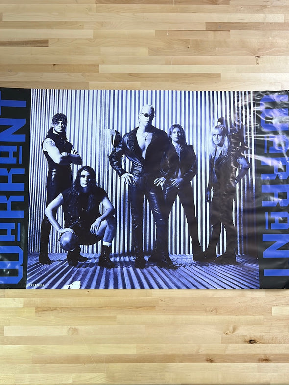 Warrant - 1992 Dog Eat Dog promo poster original vintage Columbia Records