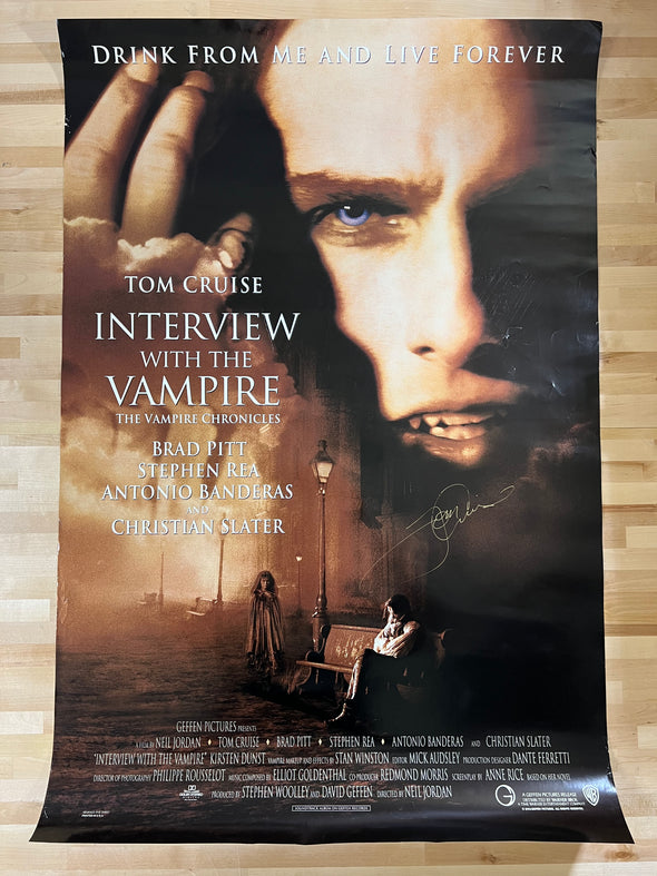 Interview With The Vampire - 1994 video promo movie poster original 27x40 SIGNED (unauthenticated)