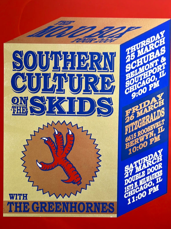 Southern Culture On The Skids - 2004 Steve Walters poster Chicago, IL Double Door