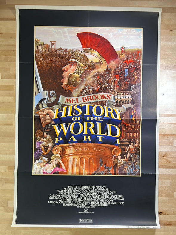 Mel Brooks' History Of The World Part I - 1981 movie poster original vintage