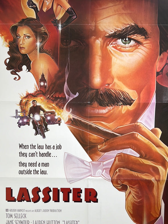 Lassiter - 1984 movie poster original vintage