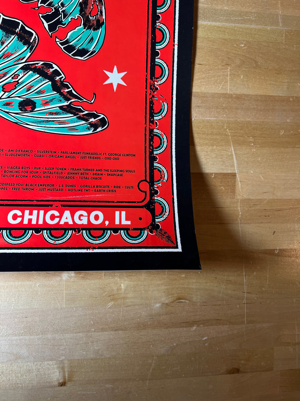 Riot Fest - 2023 Monique Doron poster Chicago, IL Douglas Park 9/15-9/17