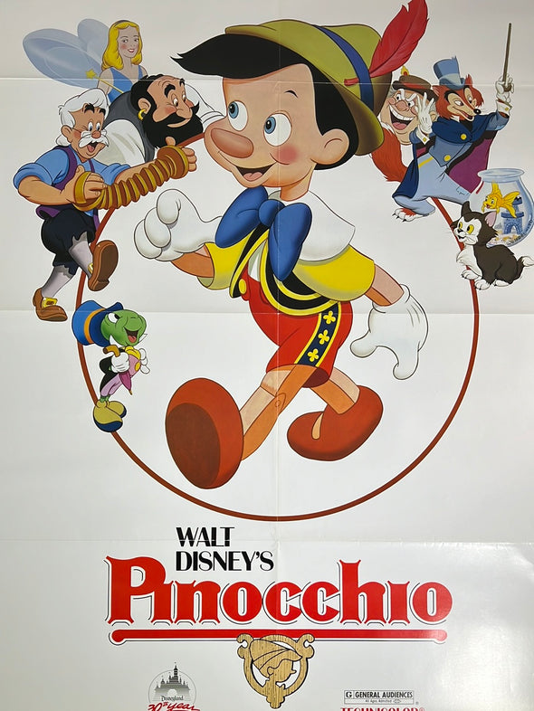 Pinocchio - 1984 movie poster original vintage 27x41