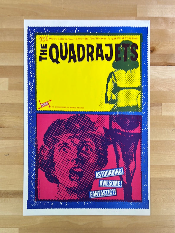 The Quadrajets - Art Chantry promo poster Estrus Records