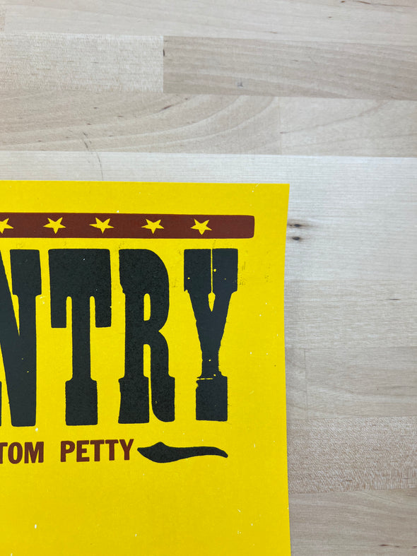 Petty Country - Hatch Show Print poster Country Music Celebration Of Tom Petty