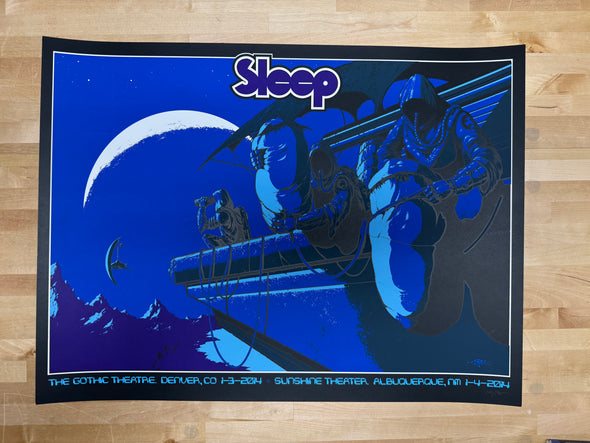 Sleep - 2014 Arik Roper poster Denver, CO The Gothic Theatre + Albuquerque