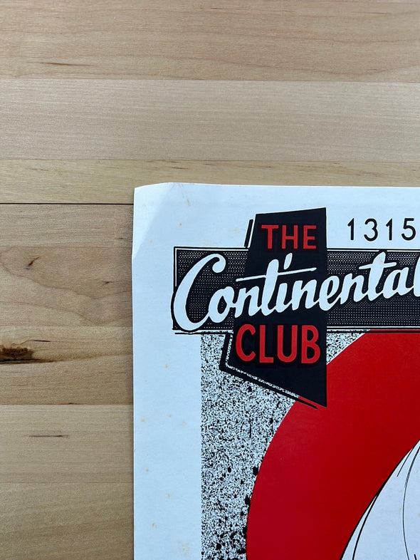 Continental Club - Bill Narum 1988 Promo poster