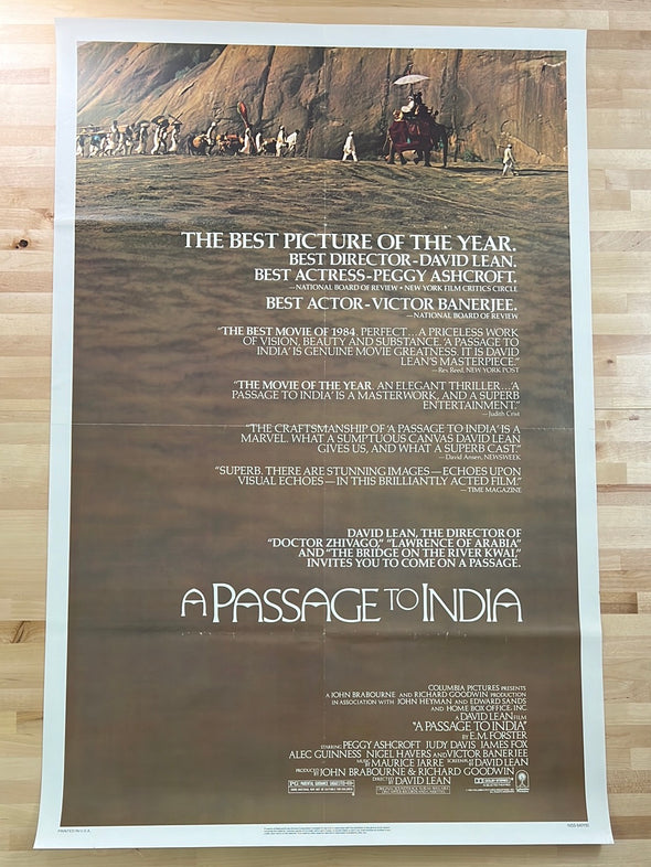 A Passage To India - 1984 movie poster original vintage