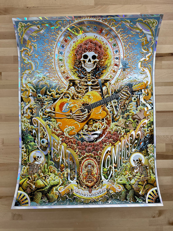 Dead & Company - 2024 Miles Tsang poster Las Vegas, Nevada Sphere Lava FOIL Edition