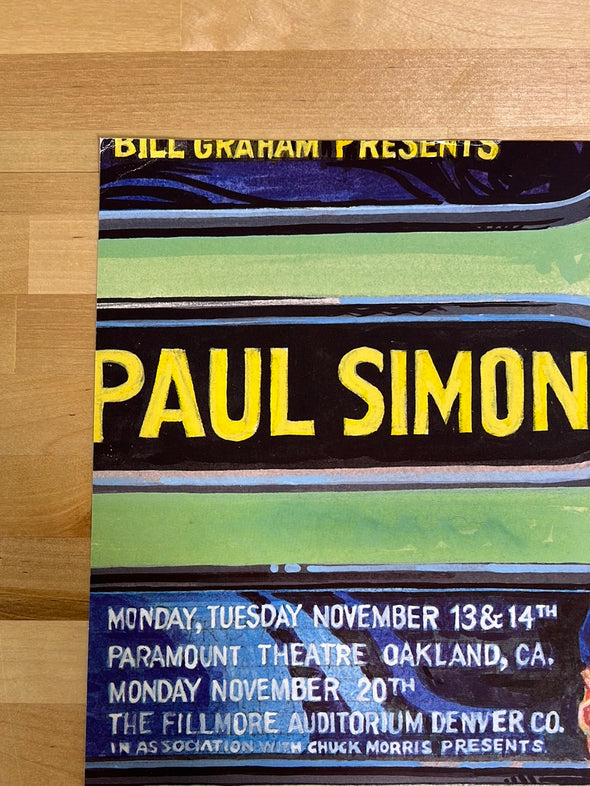 Paul Simon -2002 Christopher Peterson poster Fillmore Denver, CO