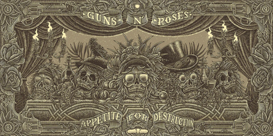 Guns N' Roses - 2023 Luke Martin poster Line Art print