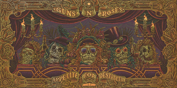 Guns N' Roses - 2023 Luke Martin poster Foil print