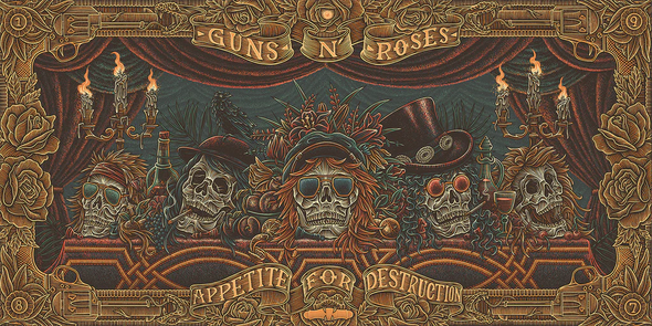 Guns N' Roses - 2023 Luke Martin poster Variant print
