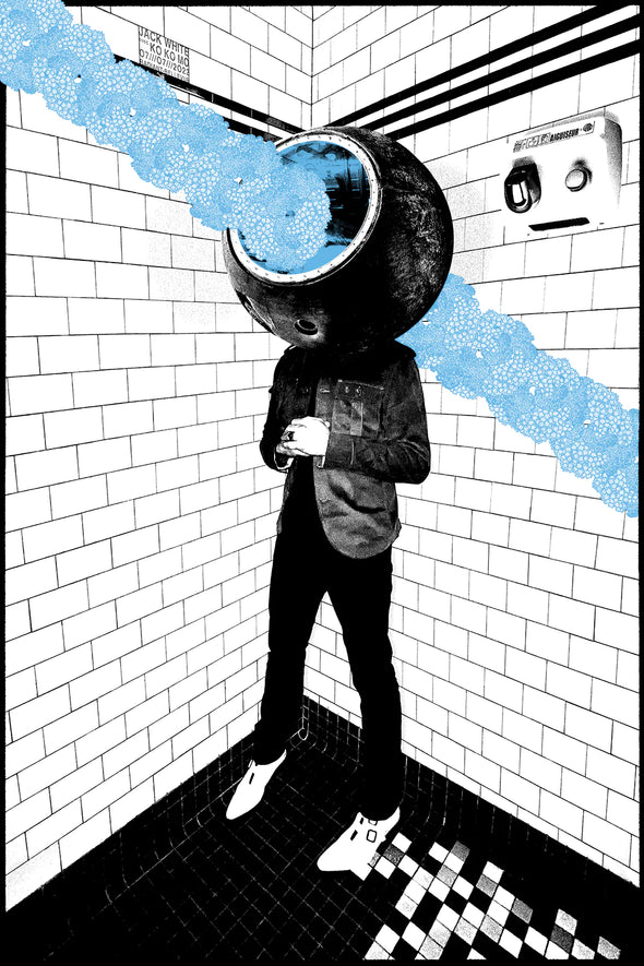 Jack White - 2022 Rob Jones poster Lyon, France Even Version