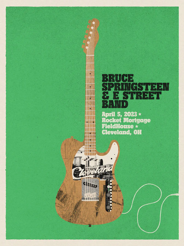 Bruce Springsteen - 2023 Matt Needle poster Cleveland, OH