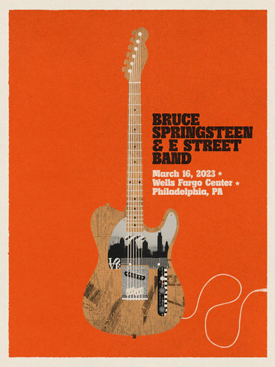 Bruce Springsteen - 2023 Matt Needle poster Philadelphia, PA