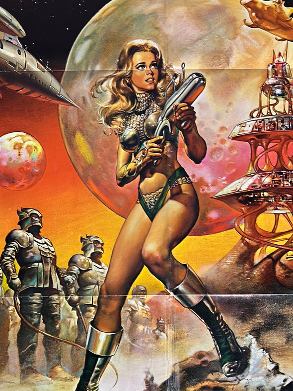 Barbarella Jane Fonda - 1977 movie poster original vintage 27x41