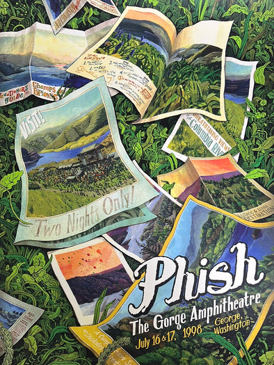 Phish - 2022 Landland poster George, WA Gorge Amphitheatre AE