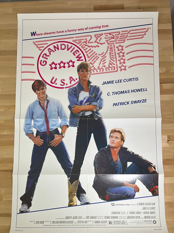 Grandview USA - 1984 movie poster original vintage 27x41