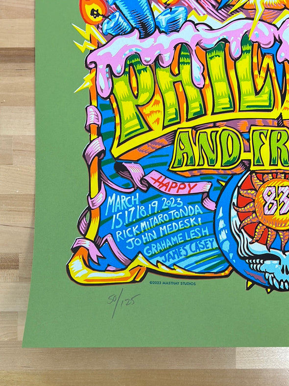 Phil Lesh & Friends - 2023 AJ Masthay poster Port Chester, NY S/N x/125