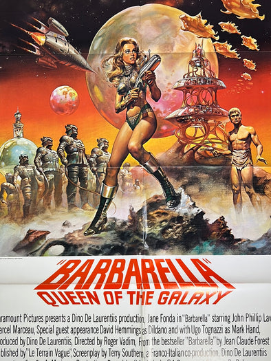 Barbarella Jane Fonda - 1977 movie poster original vintage 27x41
