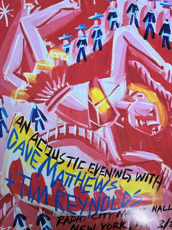 Dave Matthews Band - 2003 Steve Keene poster New York City, NY