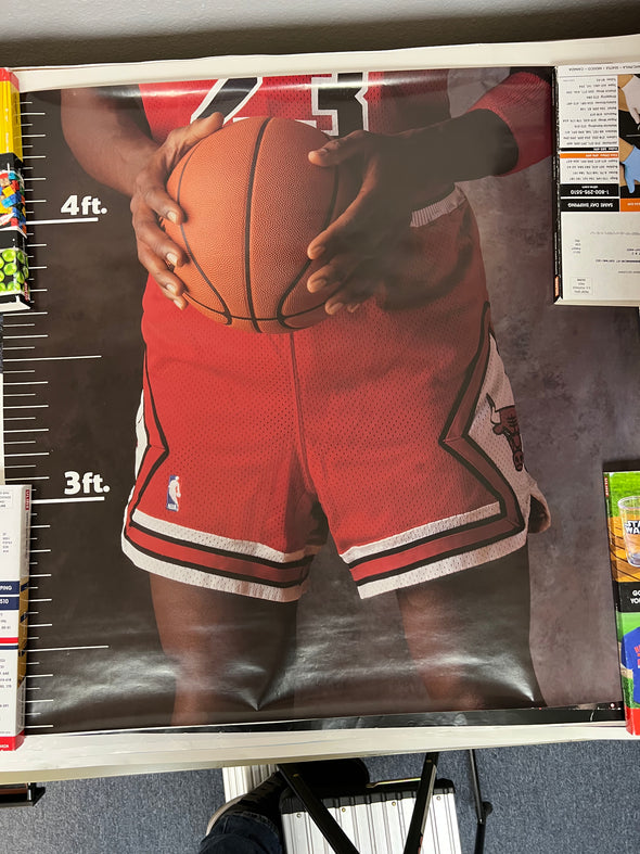 Michael Jordan - 1989 poster life size McDonald's three piece promo