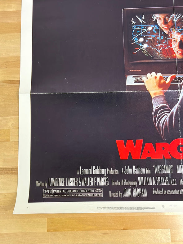 War Games - 1983 one sheet movie poster original vintage 27x41