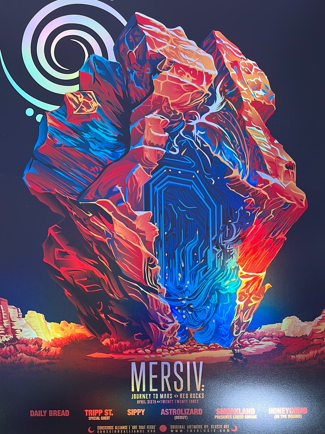Mersiv - 2023 XLUSIV poster Red Rocks Morrison, CO – Sold Out Posters