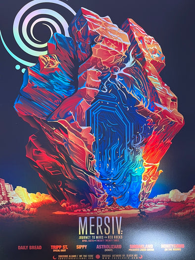 Mersiv - 2023 XLUSIV poster Red Rocks Morrison, CO