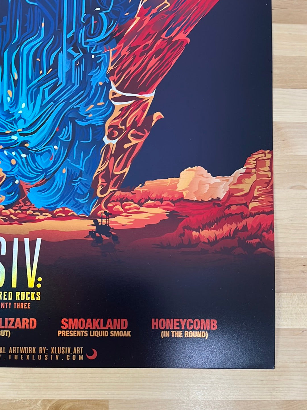 Mersiv - 2023 XLUSIV poster Red Rocks Morrison, CO – Sold Out Posters