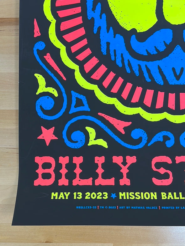 Billy Strings - 2023 Mathias Valdez poster Mission Denver, CO