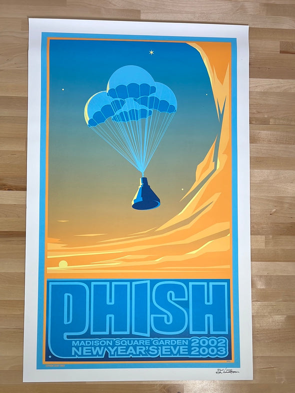 Phish - 2002 Scott Campbell poster SAC New York City, NY MSG