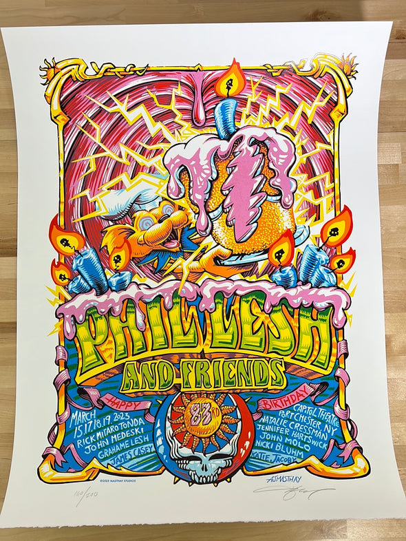 Phil Lesh & Friends - 2023 AJ Masthay poster Port Chester, NY S/N x/200