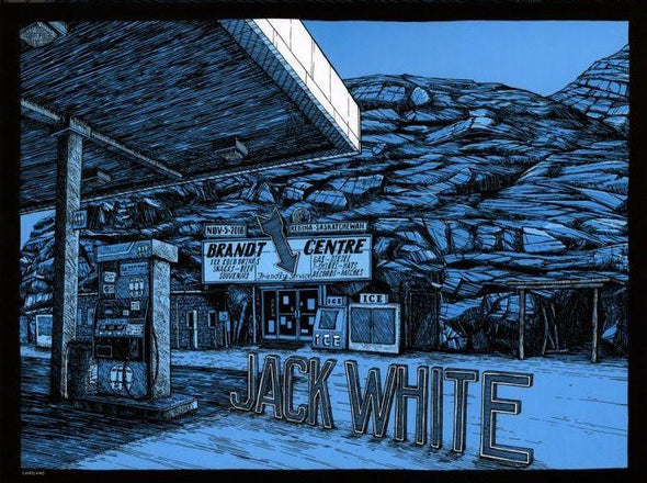 Jack White - 2018 Landland poster Regina, SK BHR Tour arch/5