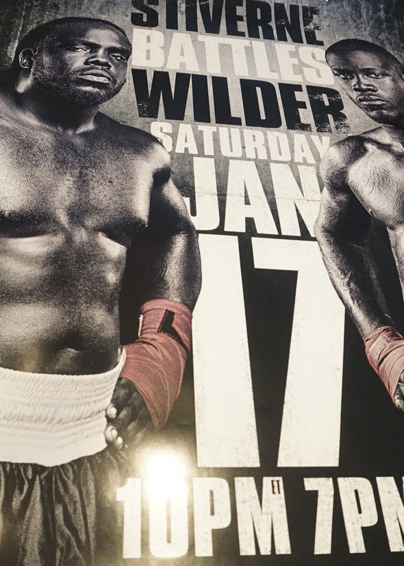 Stiverne vs. Wilder- poster print Boxing