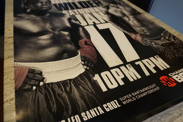 Stiverne vs. Wilder- poster print Boxing