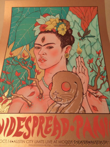 Widespread Panic - 2014 Jermaine Rogers poster Austin City Limits ACL Copper Ed.