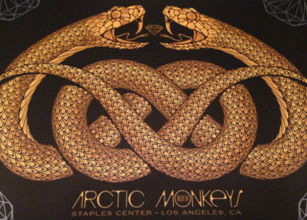 Arctic Monkeys - 2014 Todd Slater Poster Los Angeles, CA Staples Center