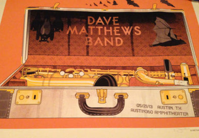 Dave Matthews Band - 2013 Methane poster print X/660 S/N Austin, TX DMB