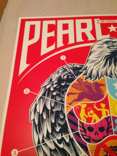 Pearl Jam - 2013 TrustoCorp poster print Los Angeles night 2 II 1st edition show