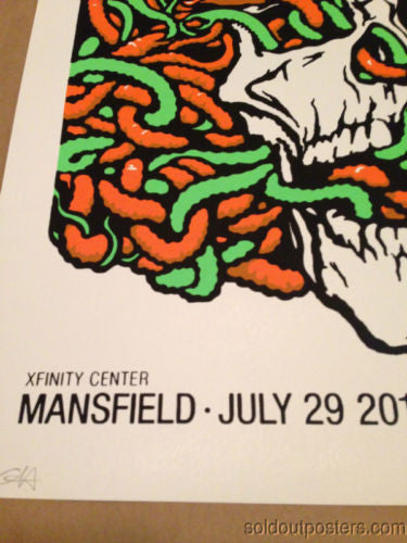 Soundgarden - Ames Brothers 7/29/2014 poster print Mansfield, MA Xfinity Center