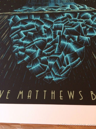 Dave Matthews Band - 2014 Todd Slater poster print Darien Center New York