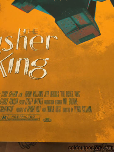 The Fisher King - 2014 Sterling Hundley Poster Print Mondo-Con 1st edition #d