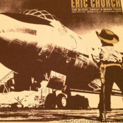 Eric Church - 2012 poster print Third Alert Designs Bossier City signed and #'ed