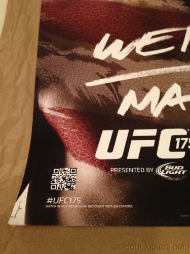 UFC 175 - 2014 poster Weidman vs. Machida World Middle Weight Championship
